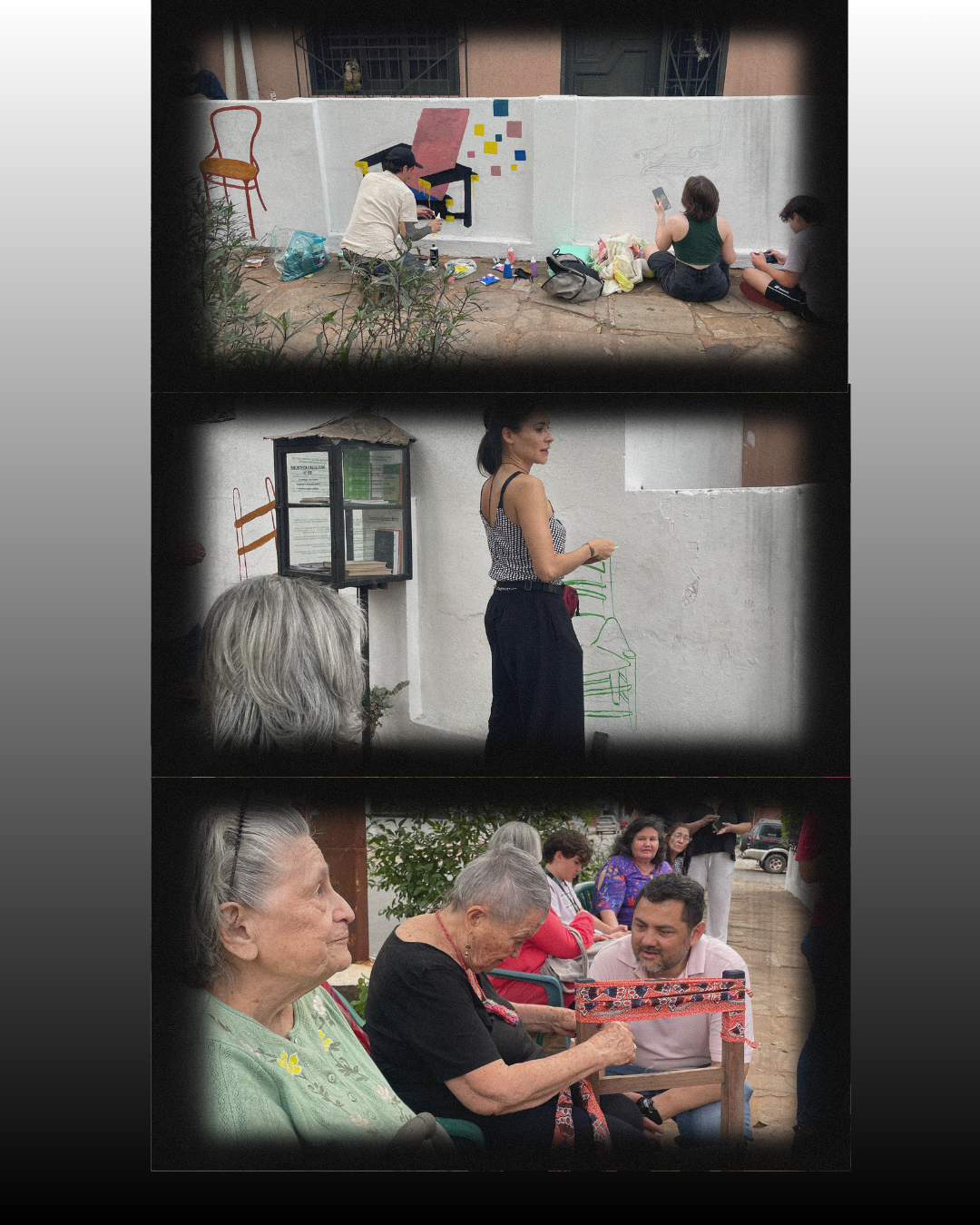 La vereda de la casa de Guayi fue testigo de una bella tarde cargada de momentos de nostalgia, anécdotas y recuerdos de un barrio en el que aun hoy, en la locura del vivir actual, mantiene ciertas costumbres que llevan a los vecinos a estar conectados, de una u otra forma